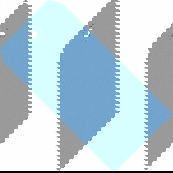 Blank Tag: 8'' High, Dark Blue, Synthetic Paper